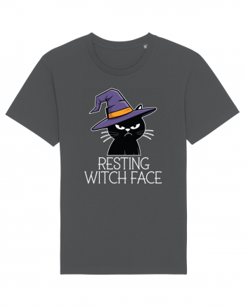 Resting Witch Face Halloween Cat Anthracite