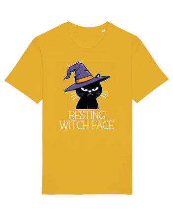 Resting Witch Face Halloween Cat Spectra Yellow