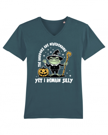 The Horrors Are Neverending Yet I Remain Silly Funny Frog Witch Halloween Stargazer