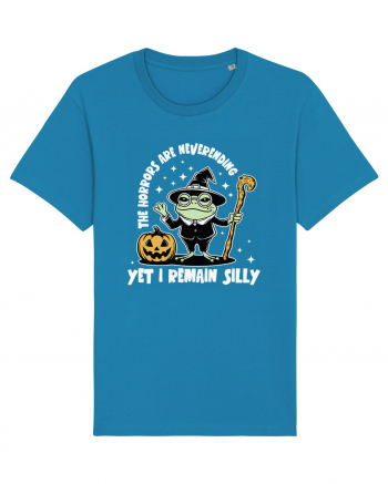 The Horrors Are Neverending Yet I Remain Silly Funny Frog Witch Halloween Azur