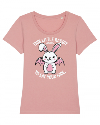 This Little Rabbit Wants to Eat Your Face Funny Halloween BatRabbit Canyon Pink