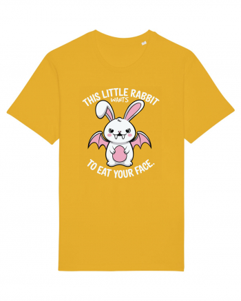 This Little Rabbit Wants to Eat Your Face Funny Halloween BatRabbit Spectra Yellow