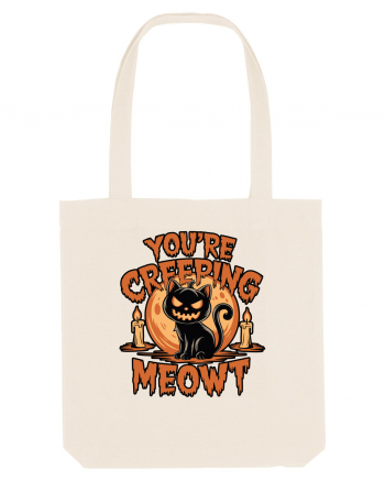 You're Creeping Meowt Pumpkin Face Cat Halloween Natural