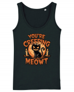 You're Creeping Meowt Pumpkin Face Cat Halloween Maiou Damă Dreamer