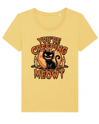 You're Creeping Meowt Pumpkin Face Cat Halloween Jojoba