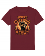 You're Creeping Meowt Pumpkin Face Cat Halloween Tricou mânecă scurtă  Copii Mini Creator