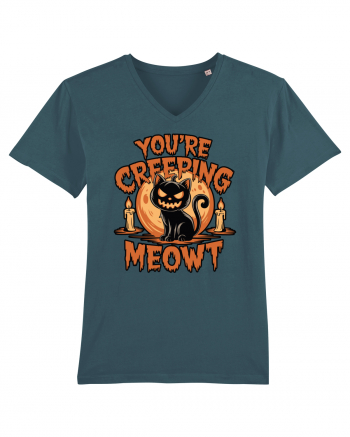 You're Creeping Meowt Pumpkin Face Cat Halloween Stargazer