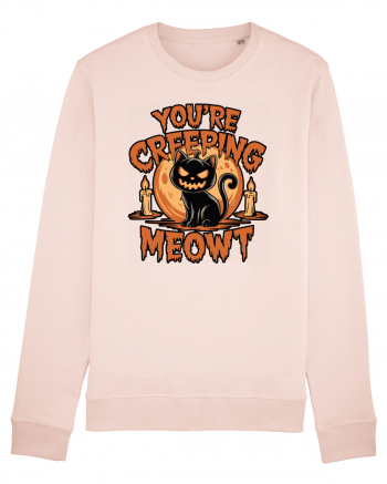 You're Creeping Meowt Pumpkin Face Cat Halloween Candy Pink