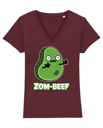 Zombeef Halloween Funny Zombie Meat Burgundy