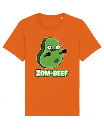 Zombeef Halloween Funny Zombie Meat Bright Orange