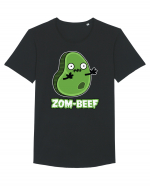 Zombeef Halloween Funny Zombie Meat Tricou mânecă scurtă guler larg Bărbat Skater