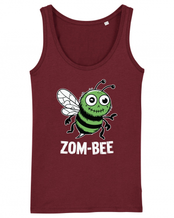 ZomBeeHalloween Funny Zombie Bee Burgundy