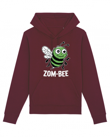 ZomBeeHalloween Funny Zombie Bee Burgundy