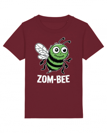 ZomBeeHalloween Funny Zombie Bee Burgundy