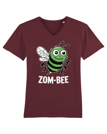 ZomBeeHalloween Funny Zombie Bee Burgundy