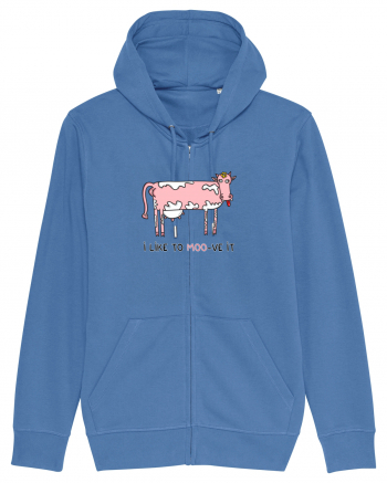 I like to MOO-ve it Bright Blue