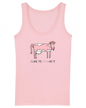 I like to MOO-ve it Cotton Pink