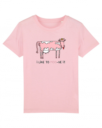 I like to MOO-ve it Cotton Pink