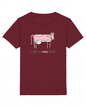 I like to MOO-ve it Burgundy