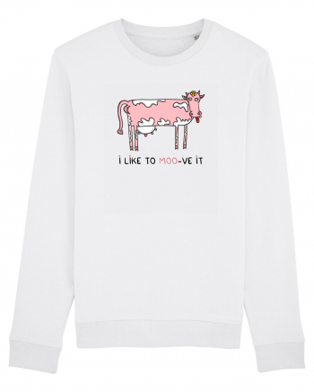 I like to MOO-ve it Bluză mânecă lungă Unisex Rise