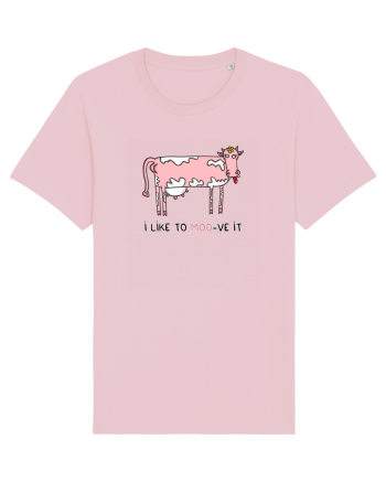 I like to MOO-ve it Cotton Pink