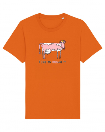 I like to MOO-ve it Bright Orange