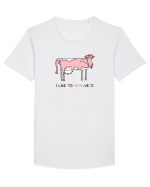 I like to MOO-ve it Tricou mânecă scurtă guler larg Bărbat Skater