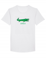 Croco Tricou mânecă scurtă guler larg Bărbat Skater