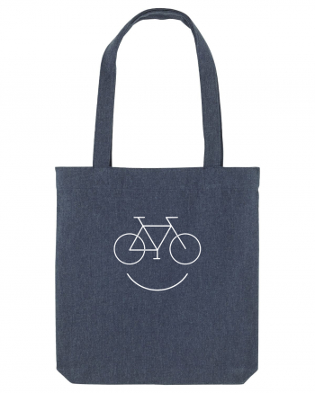 Smiling Bicycle  Midnight Blue