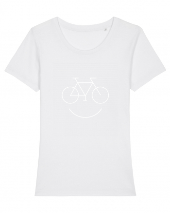 Smiling Bicycle  White