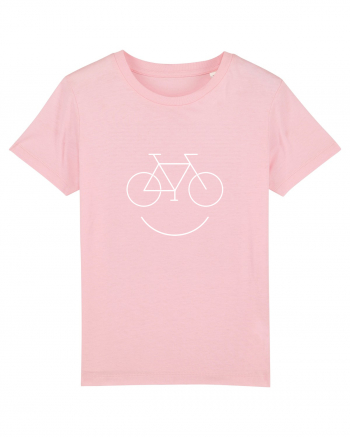 Smiling Bicycle  Cotton Pink