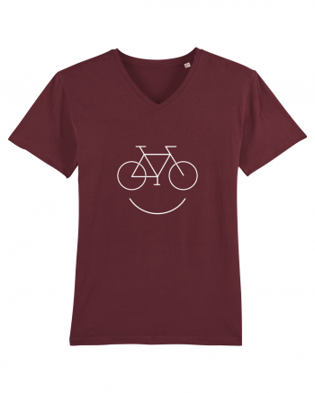 Smiling Bicycle  Burgundy