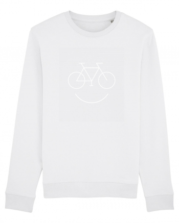 Smiling Bicycle  White