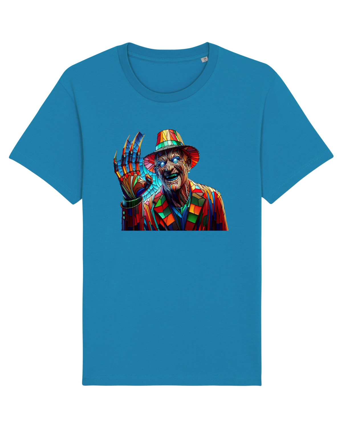 Tricou mânecă scurtă Unisex Rocker Azur