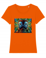 Jason 3 Tricou mânecă scurtă guler larg fitted Damă Expresser