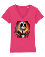 The nightmare before christmass 2 Tricou mânecă scurtă guler V Damă Evoker