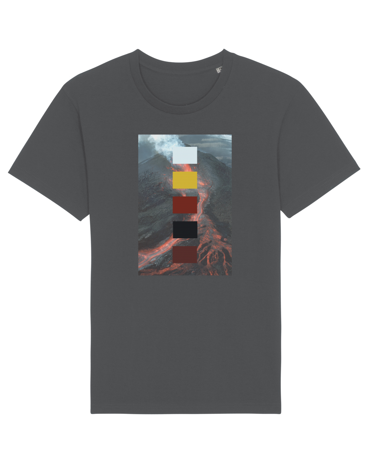 Tricou mânecă scurtă Unisex Rocker Anthracite