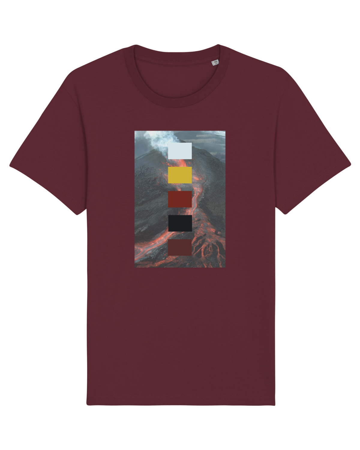 Tricou mânecă scurtă Unisex Rocker Burgundy