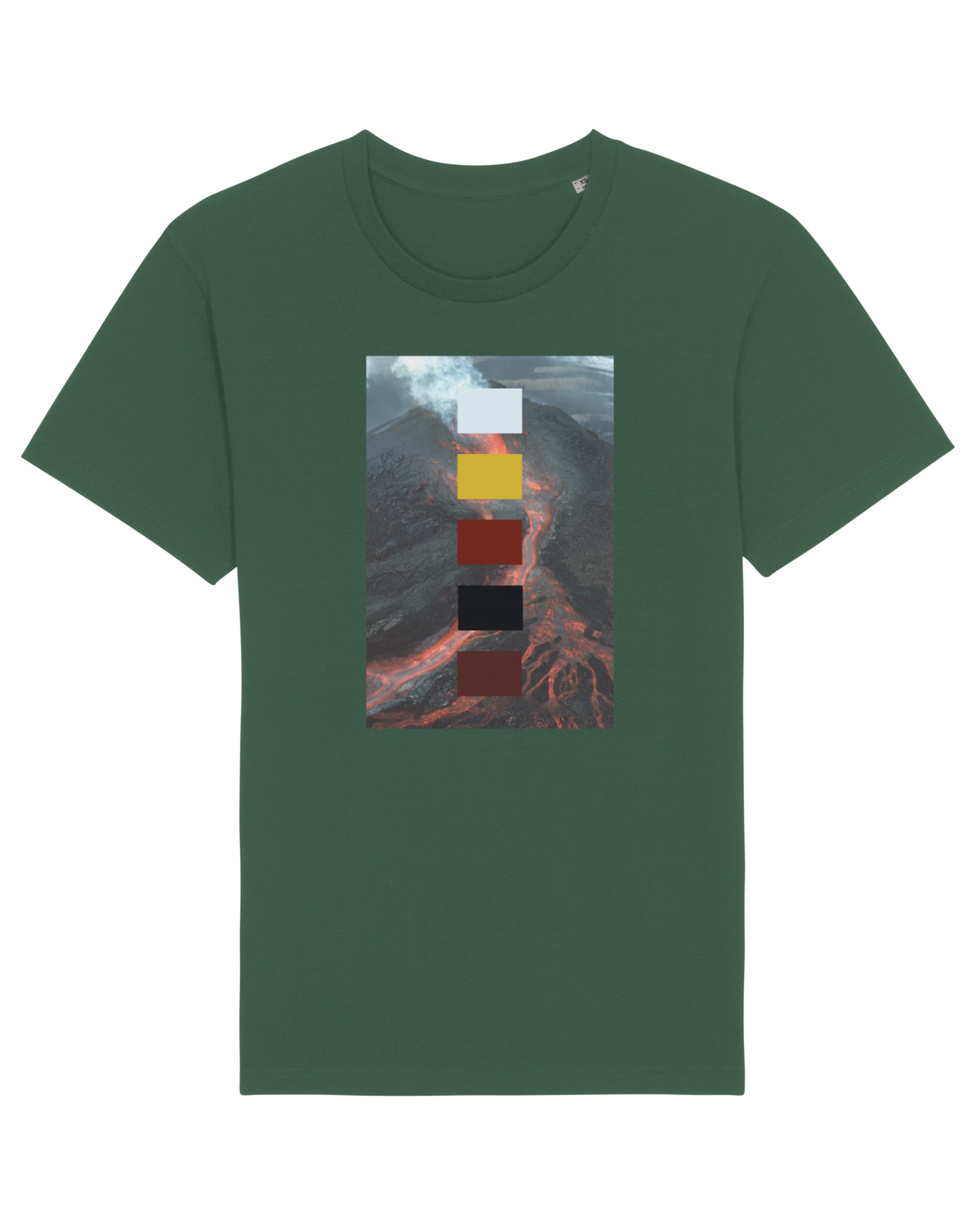 Tricou mânecă scurtă Unisex Rocker Bottle Green