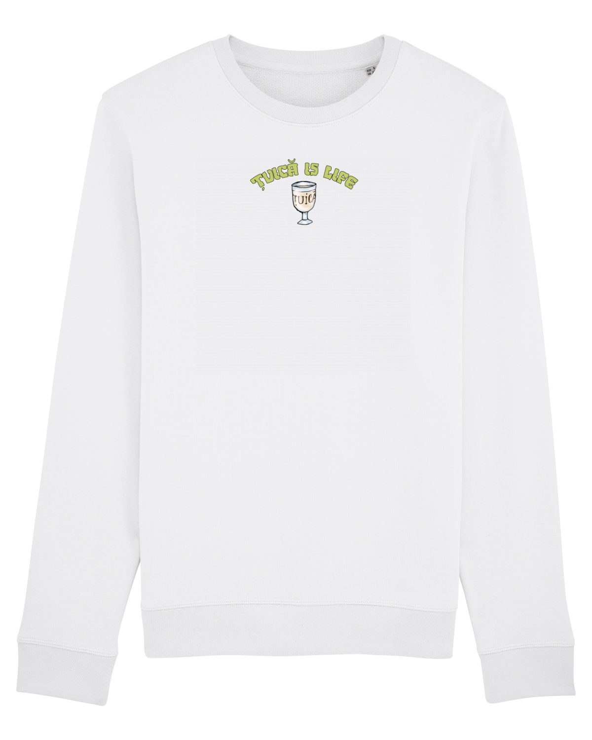 Bluză mânecă lungă Unisex Rise White
