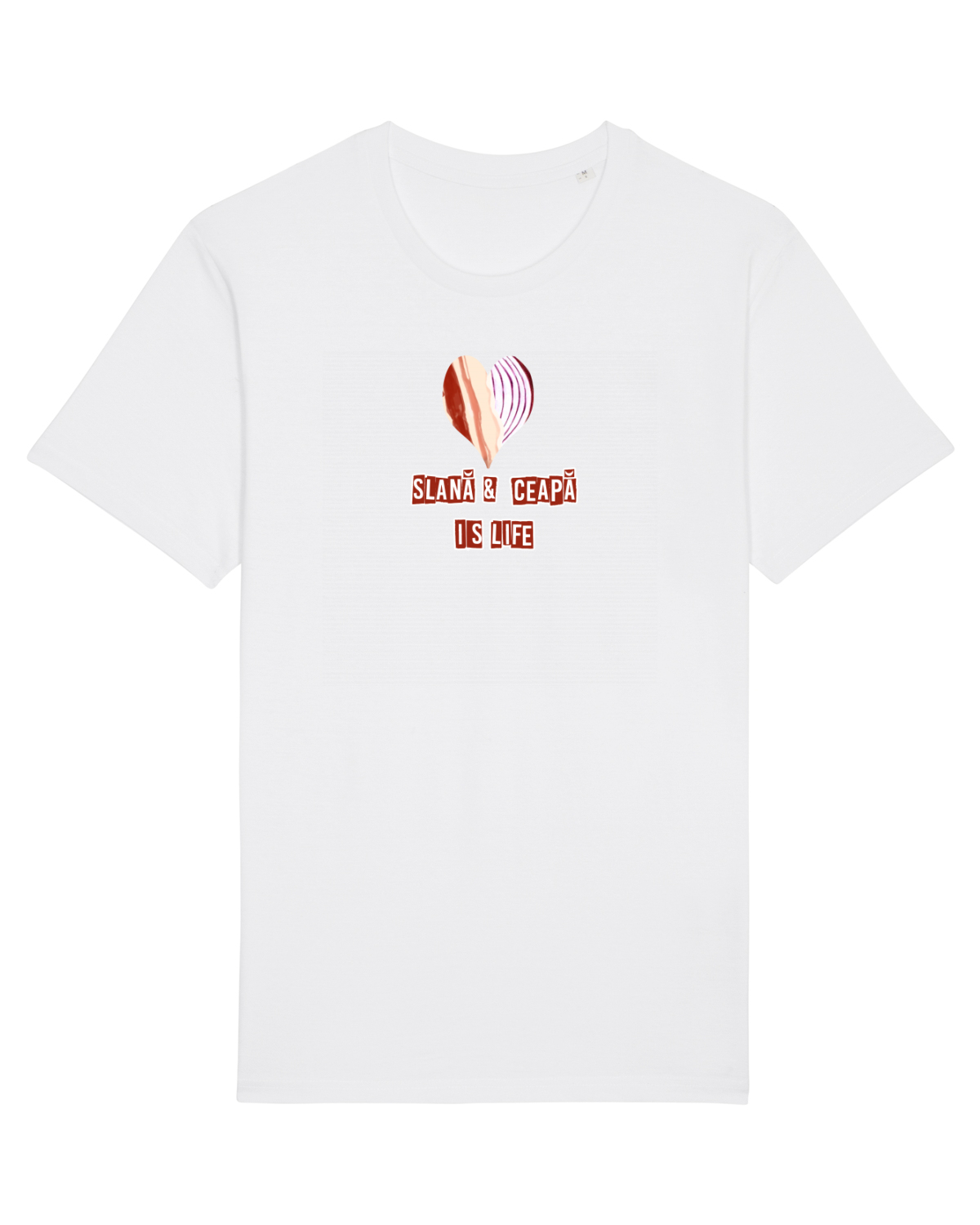 Tricou mânecă scurtă Unisex Rocker White
