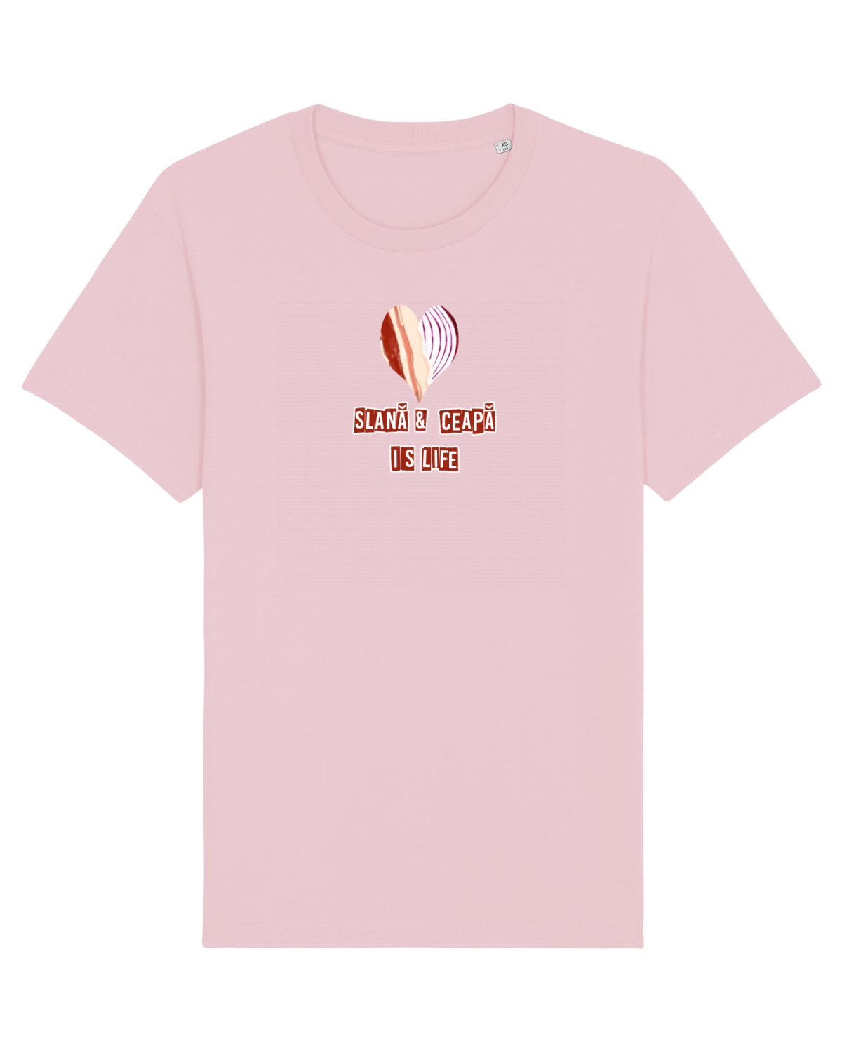 Tricou mânecă scurtă Unisex Rocker Cotton Pink