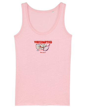 VACCINATED, ARE YOU? - Made in Romania Cotton Pink