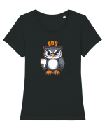 BOO! - BUFNITA - DISLIKE BUTTON Tricou mânecă scurtă guler larg fitted Damă Expresser