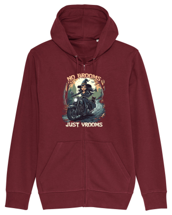 NO BROOMS, JUST VROOMS Burgundy