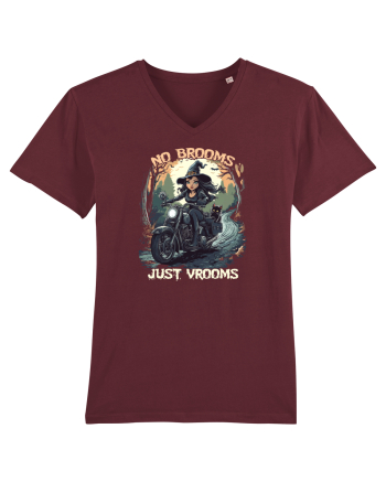 NO BROOMS, JUST VROOMS Burgundy