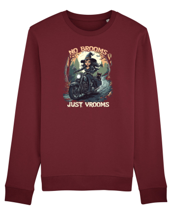 NO BROOMS, JUST VROOMS Burgundy
