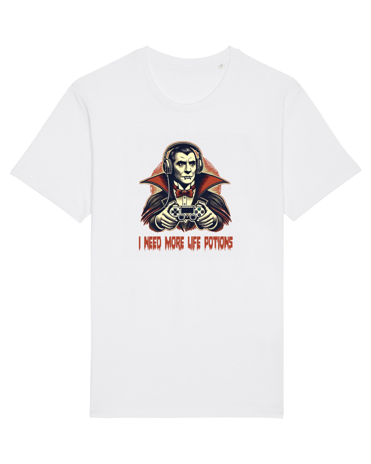 Tricou mânecă scurtă Unisex Rocker White