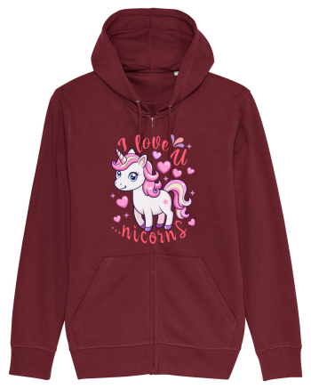 Imi place de tine. Pardon, de unicorni Burgundy