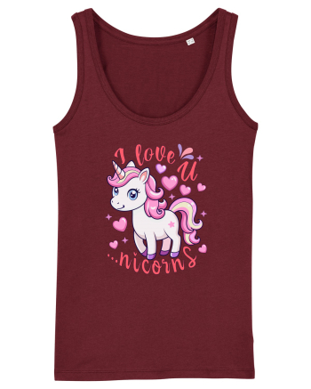 Imi place de tine. Pardon, de unicorni Burgundy